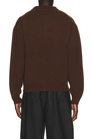 Le17Septembre GILET ALPACA en Marron