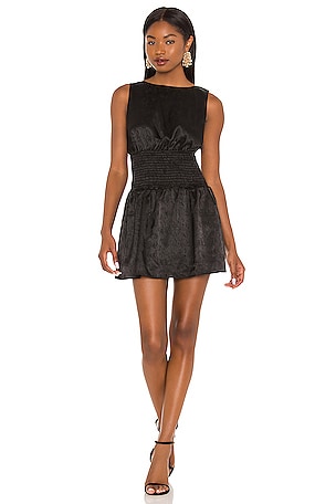 Line & Dot Valerie Open Back Mini Dress in Black | REVOLVE