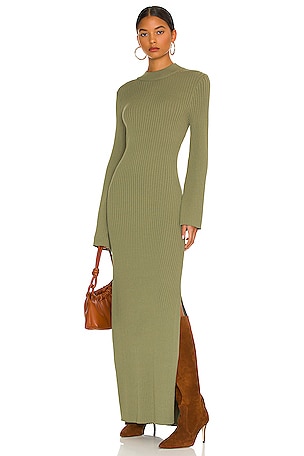 Jessica Ribbed Sweater Dress Line & Dot