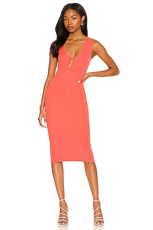 reese midi dress Rent Reese Midi Dress In Cobalt - Bardot