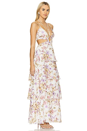 Line & Dot Floret Maxi Dress in Lavender