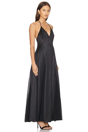 Line & Dot Dreaming Maxi Dress in Black