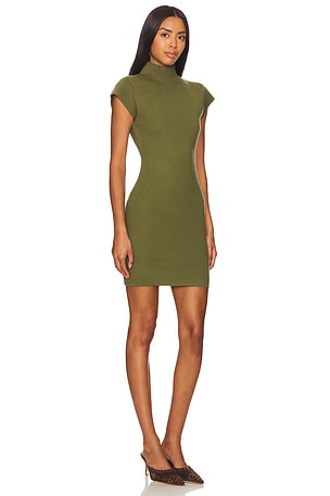 Line & Dot Rumi Mini Dress in Olive