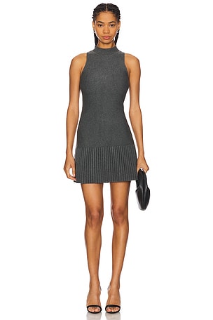 Katie Sweater Mini Dress Line & Dot