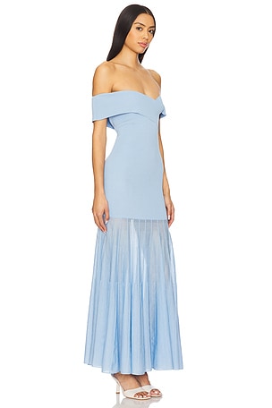 Line & Dot Rowan Sweater Dress in Baby Blue