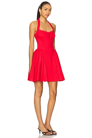 Line & Dot Anessa Mini Dress in Red