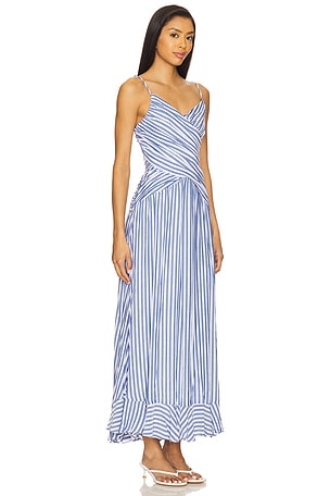 Line & Dot Noah Maxi Dress in Blue