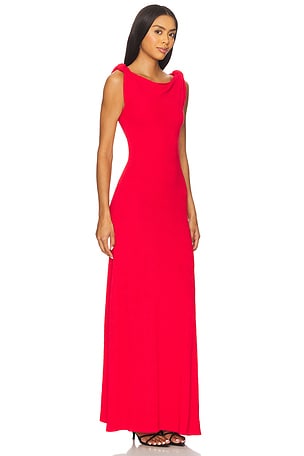 Line & Dot Willow Sweater Dress in Red