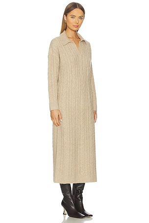 Line & Dot Emila Maxi Dress in Beige