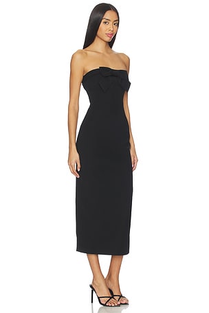 Line & Dot Elodie Midi Dress in Black. Size XS. Also