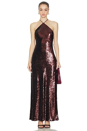 Hollis Maxi Dress Line & Dot