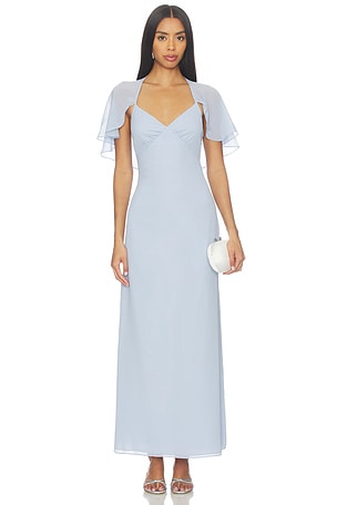 Amorette Cape Dress Line & Dot