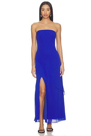 Line & Dot Azure Coast Scarf Dress in Royal