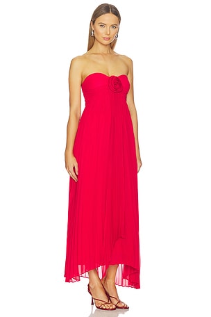 Line & Dot Carolyn Maxi Dress in Red