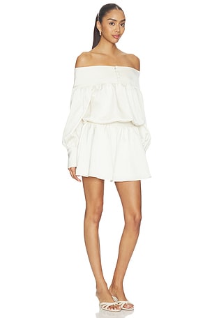 Line & Dot Nicolo Mini Dress in Cream