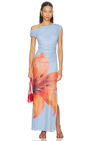 Avah Mesh Dress Line & Dot