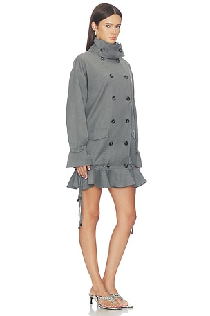 Line & Dot Wilfred Dress Coat in Grey