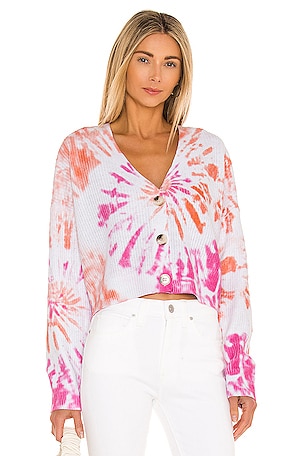 Scarlet Tie Dye Cardigan