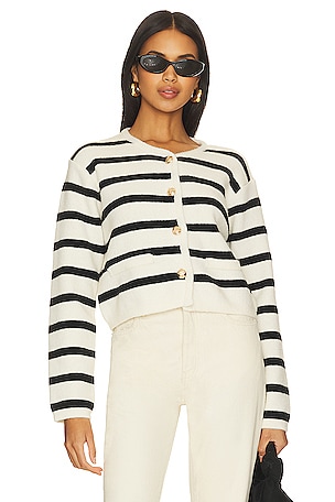 Benni Stripe Cardigan Line & Dot