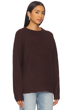 Line & Dot Hart Sweater in Burgundy