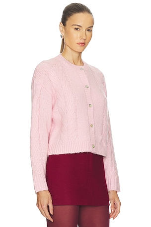 Line & Dot Melba Cardigan in Pink. Size XS. Also