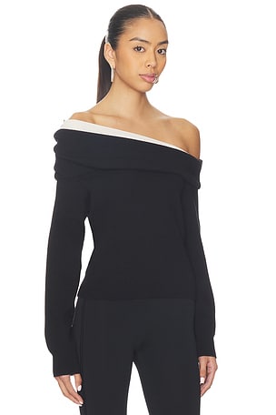 Line & Dot Ysa Sweater in Black. Size XS. Also