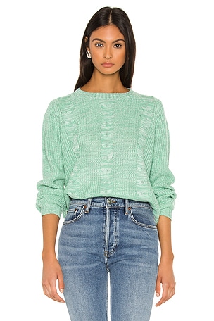 Line Dot Delilah Sweater in Mint REVOLVE