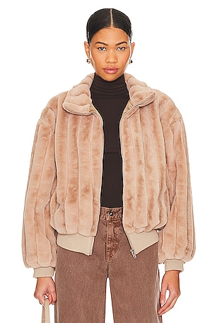 Lux Faux Fur JacketLine & Dot$61