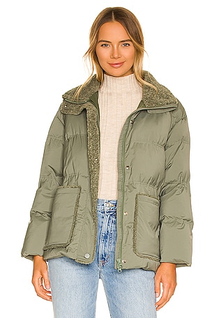 Saylor Belted Puffer Jacket Line & Dot