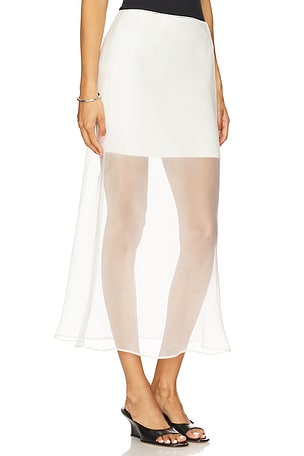 Line & Dot x REVOLVE Denman Midi Skirt in White