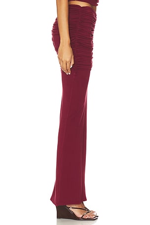 Line & Dot Mazzy Knit Skirt in Burgundy