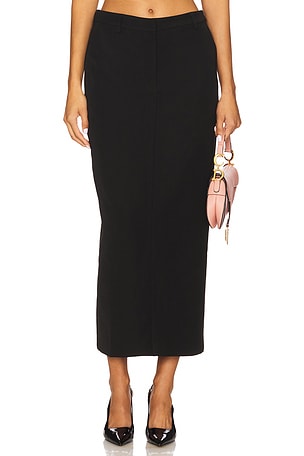 Ida Column Midi Skirt Line & Dot