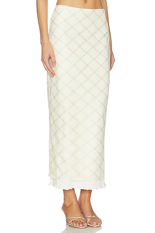 Line & Dot Norelle Midi Skirt in Cream