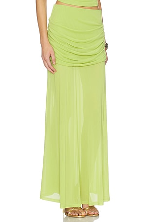 Line & Dot Divya Skirt in Green