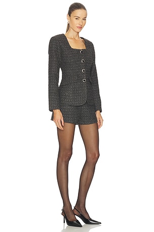 Line & Dot Peria Romper in Charcoal. Size XS. Also