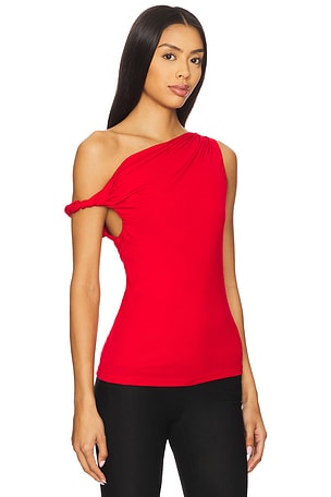Line & Dot Erina Top in Red