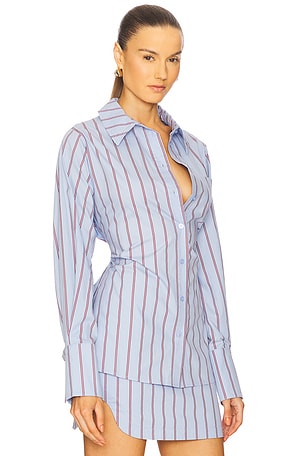 Line & Dot Getty Shirt in Baby Blue