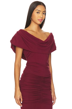 Line & Dot Mazzy Knit Top in Burgundy