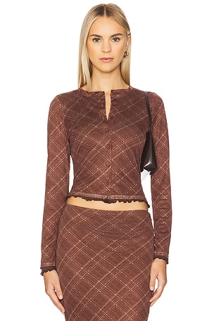 Richard Plaid Button Down Top Line & Dot