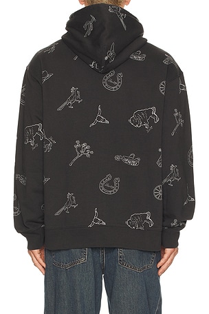 LEVI'S Relaxed Graphic Hoodie in Grey