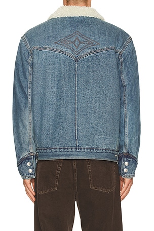 LEVI'S Western Sherpa Trucker Jacket in Blue