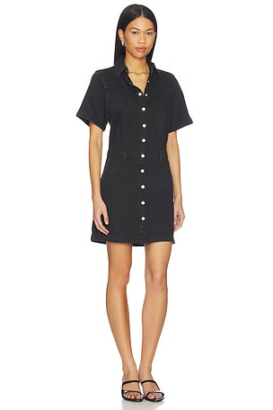 LEVI'S Short Sleeve Logan Western Dress in Black