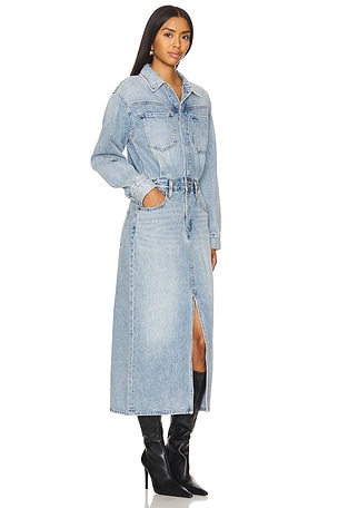 LEVI'S Western Denim Midi Dress in Blue