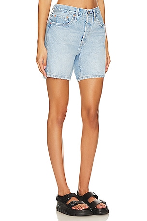 LEVI'S 501 Mid Thigh Short in Blue