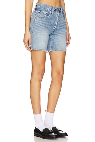 LEVI'S 501 Mid Thigh Low Waist Short in Blue