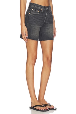 LEVI'S 501 Mid Thigh Short in Black
