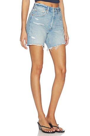 LEVI'S 501 Mid Thigh Short in Blue