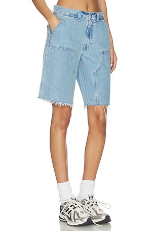 LEVI'S Baggy Dad Utility Jort in Blue. Size 32. Also