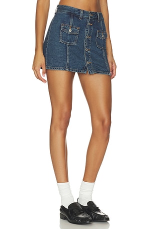 Levi's falda-pantalón button front en color azul