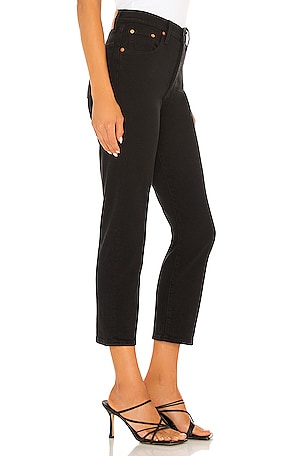 LEVI'S 501 Crop Jeans in Black
